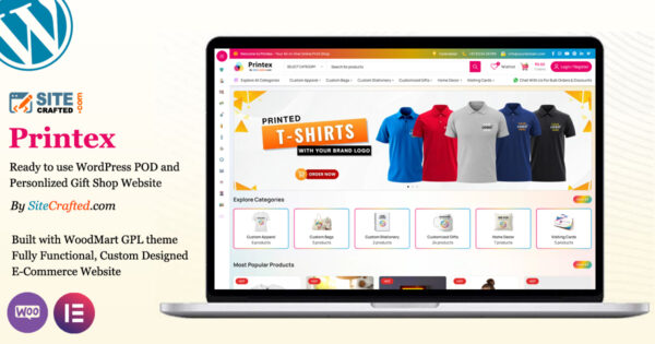 Readymade Print on Demand Website - Printex